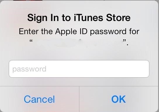 iOS 8 sign in